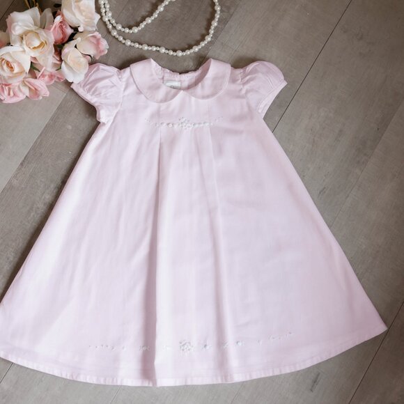 Strasburg Pink Heirloom 100% Cotton Gown Pearl Hand Embroidery Size 3 Months NWT - Picture 5 of 5